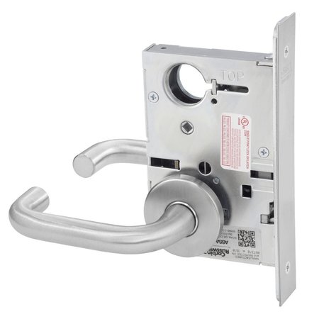 CORBIN RUSSWIN Full Active Dummy Trim Mortise Lock, LW Lever, A Rose, Satin Chrome ML2090 LWA 626